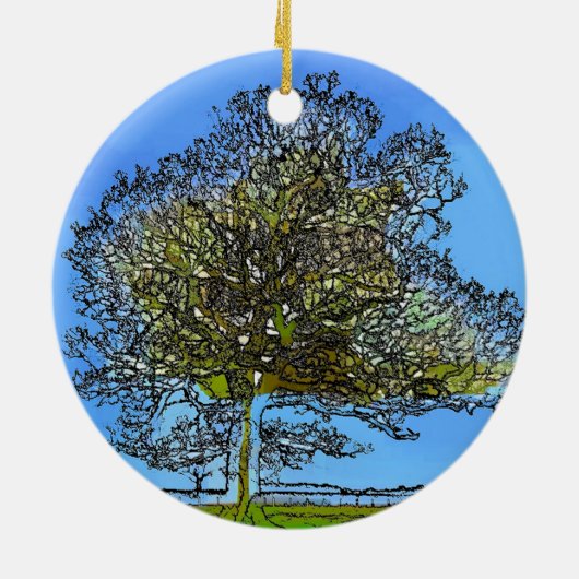 LEONENBAUM KERAMIKORNAMENT (Hinten)