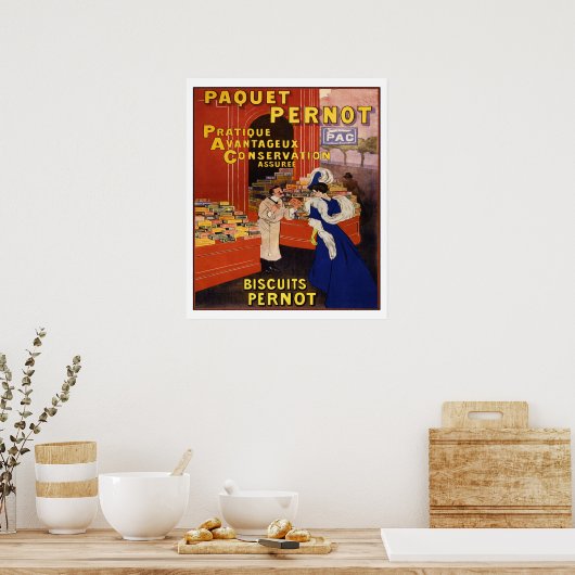 Leonetto Cappiello 1905 Biscuits Pernot Poster (Küche)