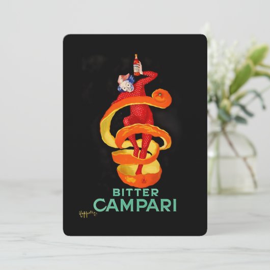 Leonetto Cappiello Bitter Orange Likörposter Einladung (Stehend Vorderseite)