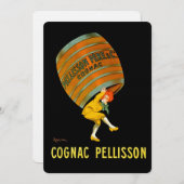 Leonetto Cappiello Cognac Pelisson Werbung Einladung (Vorne/Hinten)