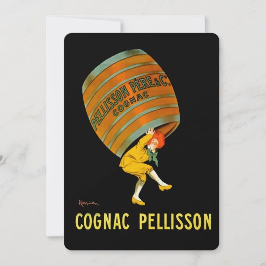 Leonetto Cappiello Cognac Pelisson Werbung Einladung (Vorderseite)