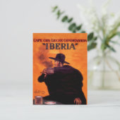 Leonetto Cappiello Iberia Kaffeewerbung Postkarte (Stehend Vorderseite)