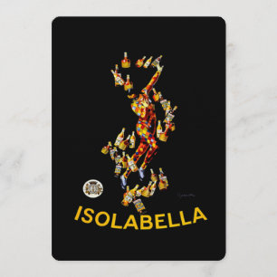 Leonetto Cappiello Isolabella Likör Werbung Einladung