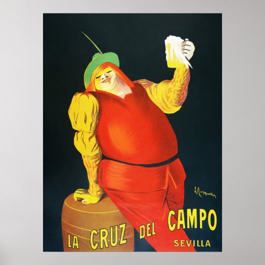 Leonetto Cappiello La Cruz del Campo Beer AD Poster (Vorne)