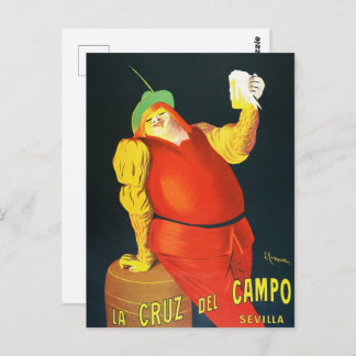Leonetto Cappiello La Cruz del Campo Beer AD Postkarte