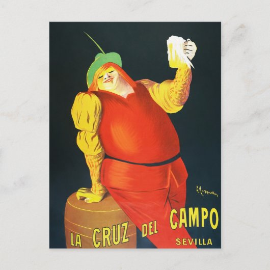 Leonetto Cappiello La Cruz del Campo Beer AD Postkarte (Vorderseite)