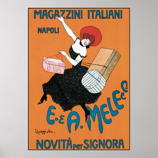 Leonetto Cappiello Magazzini Italiani Poster (Vorne)