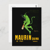 Leonetto Cappiello Maurin Apertif Werbung Postkarte (Vorne/Hinten)