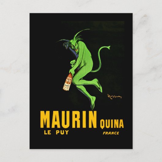 Leonetto Cappiello Maurin Apertif Werbung Postkarte (Vorderseite)