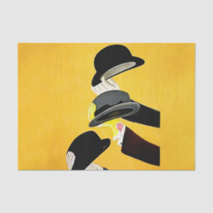 Leonetto Cappiello Mossant Hut Werbeplakat Seidenpapier