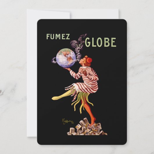 Leonetto Cappiello - Raucherwerbung Einladung (Vorderseite)