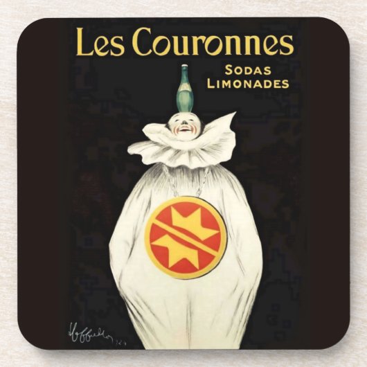 Leonetto Cappiello's Crowns Soda Poster Getränkeuntersetzer (Vorderseite)