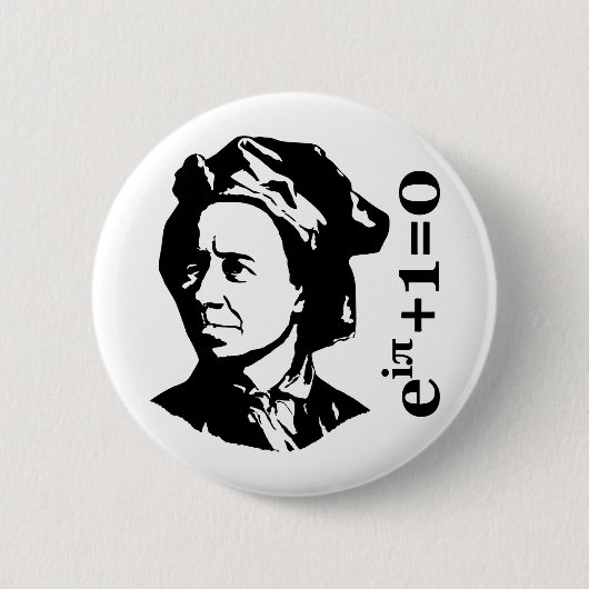 Leonhard Euler Button (Vorderseite)