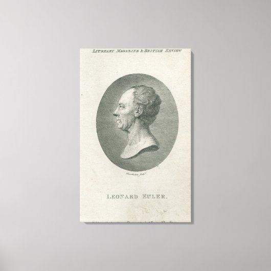 Leonhard Euler Leinwanddruck (Vorderseite)