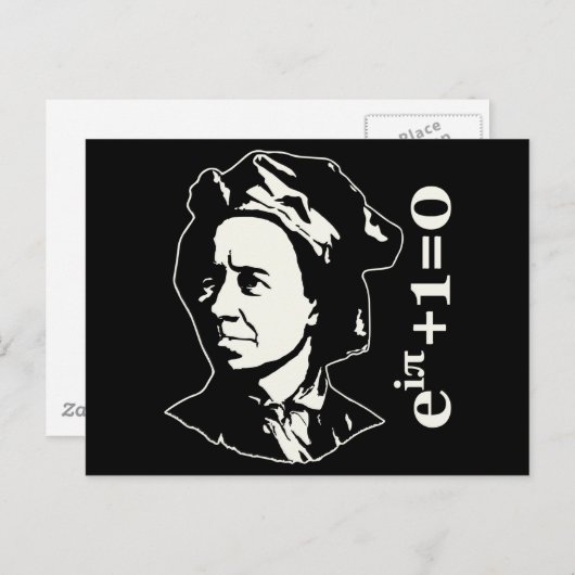 Leonhard Euler Postkarte (Vorne/Hinten)