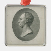 Leonhard Euler Silbernes Ornament (Vorne)
