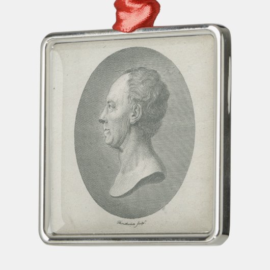 Leonhard Euler Silbernes Ornament (Links)
