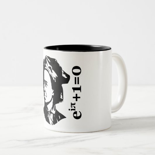 Leonhard Euler Zweifarbige Tasse (VorderseiteRechts)