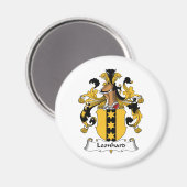 Leonhard Familienwappen Magnet (Vorderseite/Rückseite)