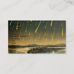 Leonid-Meteor-Sturm-Gemälde von 1883 Visitenkarte