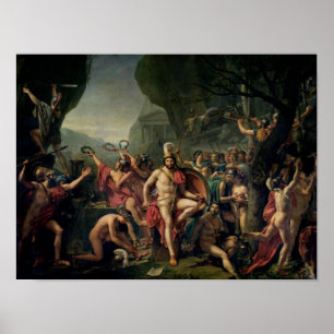 Leonidas bei Thermopylae, 480 BC, 1814 Poster