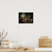 Leonidas bei Thermopylae, 480 v. Chr., 1814 Poster (Küche)