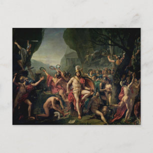 Leonidas bei Thermopylae, 480 v. Chr., 1814 Postkarte