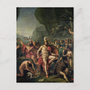 Leonidas bei Thermopylaxe Postkarte
