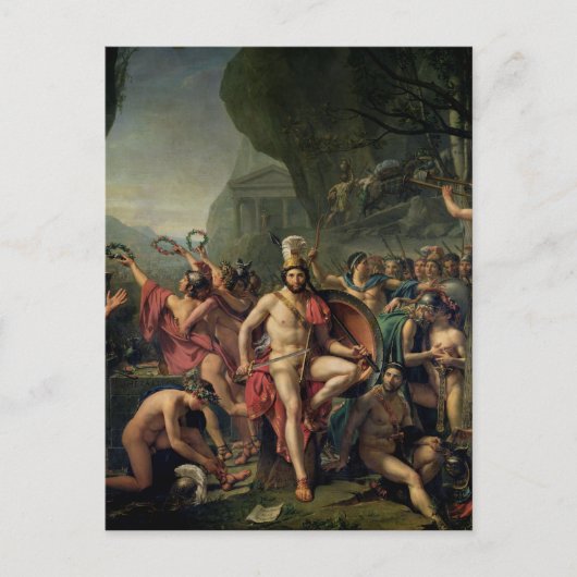Leonidas bei Thermopylaxe Postkarte (Vorderseite)