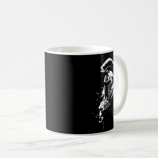 Leonidas Spartan Helmet Gym Sparta Workout Griechi Kaffeetasse (VorderseiteRechts)