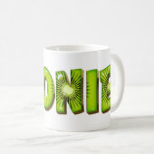 Leonie Name Kiwi Style Tasse Teetasse Kaffeetasse (VorderseiteRechts)