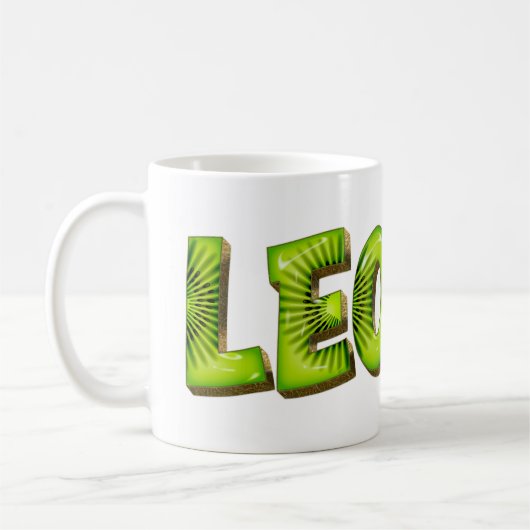 Leonie Name Kiwi Style Tasse Teetasse Kaffeetasse (Links)
