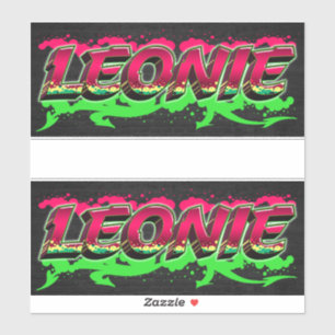 Leonie Vorname Name Graffiti Aufkleber Sticker