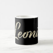 Leonie white gold Handwriting Tasse Kaffeetasse (Mittel)