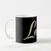 Leonie white gold Handwriting Tasse Kaffeetasse (Links)