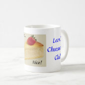 Leons Käsekuchenverein Kaffeetasse (VorderseiteRechts)