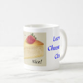 Leons Käsekuchenverein Kaffeetasse (VorderseiteRechts)