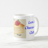 Leons Käsekuchenverein Kaffeetasse (VorderseiteRechts)