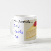 Leons Käsekuchenverein Kaffeetasse (Vorderseite Links)