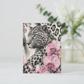 LeoOrchid Love Postkarte (Stehend Vorderseite)