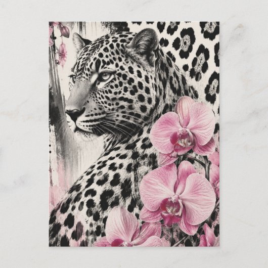 LeoOrchid Love Postkarte (Vorderseite)
