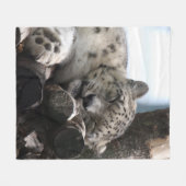 Leopard 002 fleecedecke (Vorderseite (Horizontal))