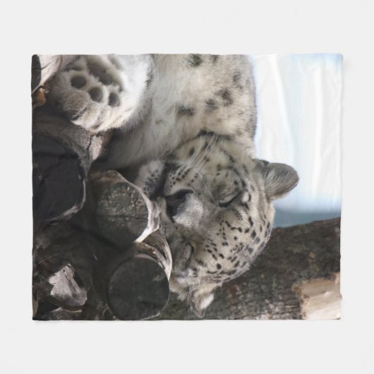 Leopard 002 fleecedecke (Vorderseite (Horizontal))