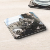 Leopard 002 getränkeuntersetzer (Linke Seite)