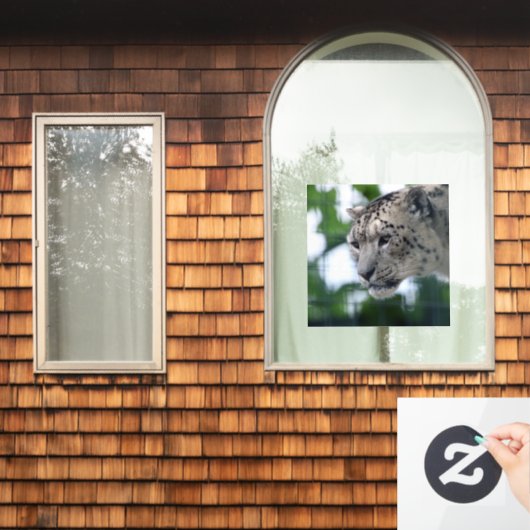 Leopard 003 fensteraufkleber (Fenster Zuhause)