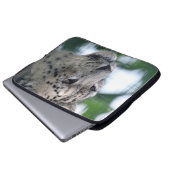 Leopard 003 laptopschutzhülle (Vorne Knopf)