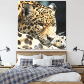 Leopard 004 leinwanddruck (Insitu (Schlafzimmer))