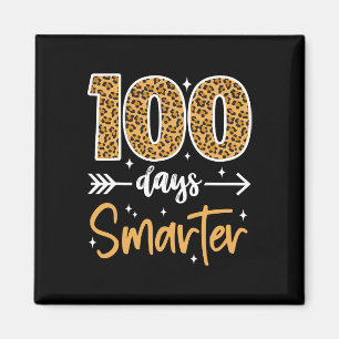 Leopard 100. Schullehrer Kinder 100 Tage Magnet
