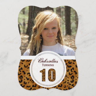 Leopard 10. Geburtstag: Bild:Party Einladung