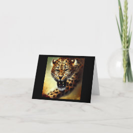 Leopard (10) Wildkatze Karte